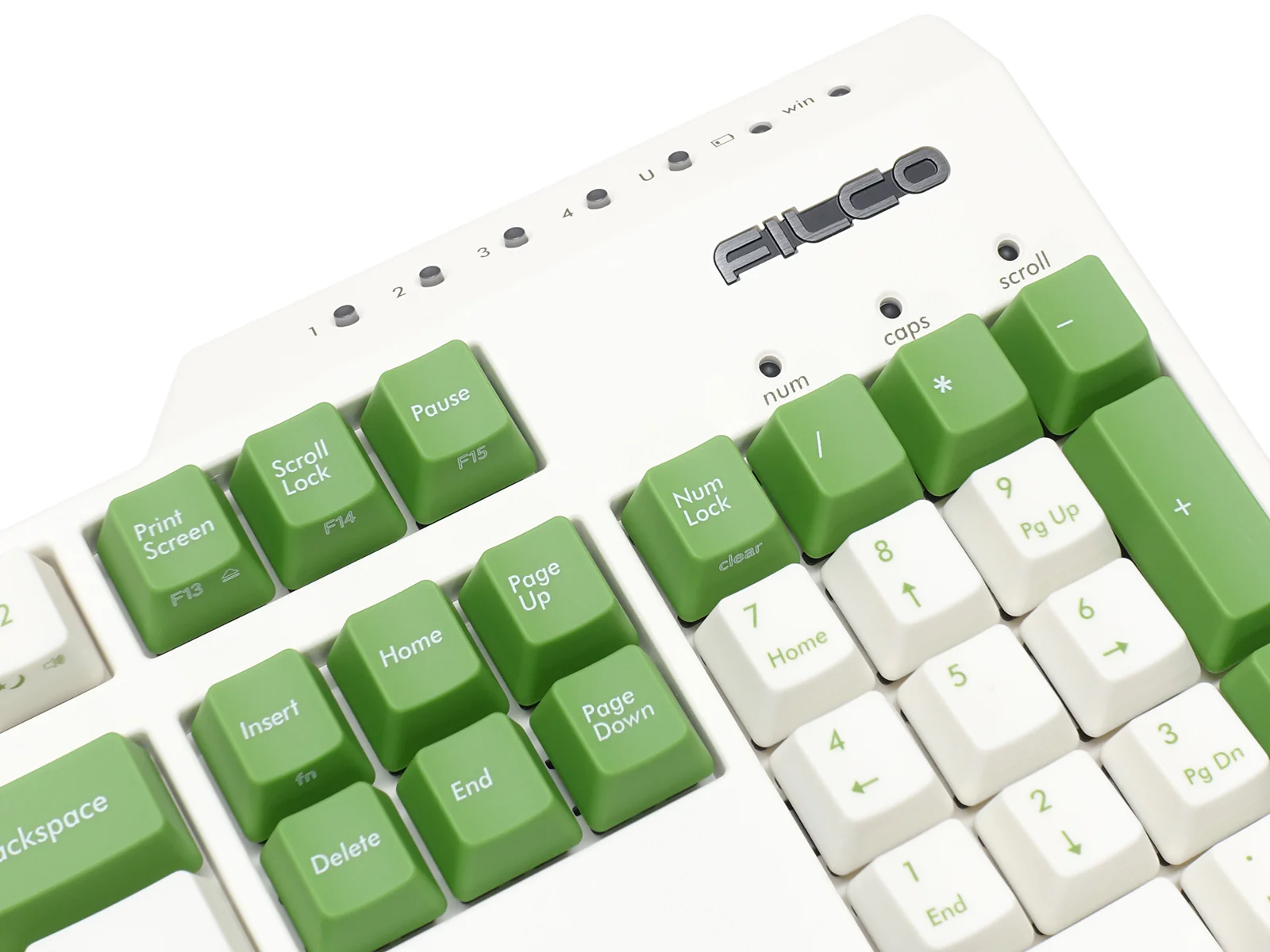 Filco Majestouch Convertible 3 Green and White Double Shot PBT Mechanical Keyboard - Image 4