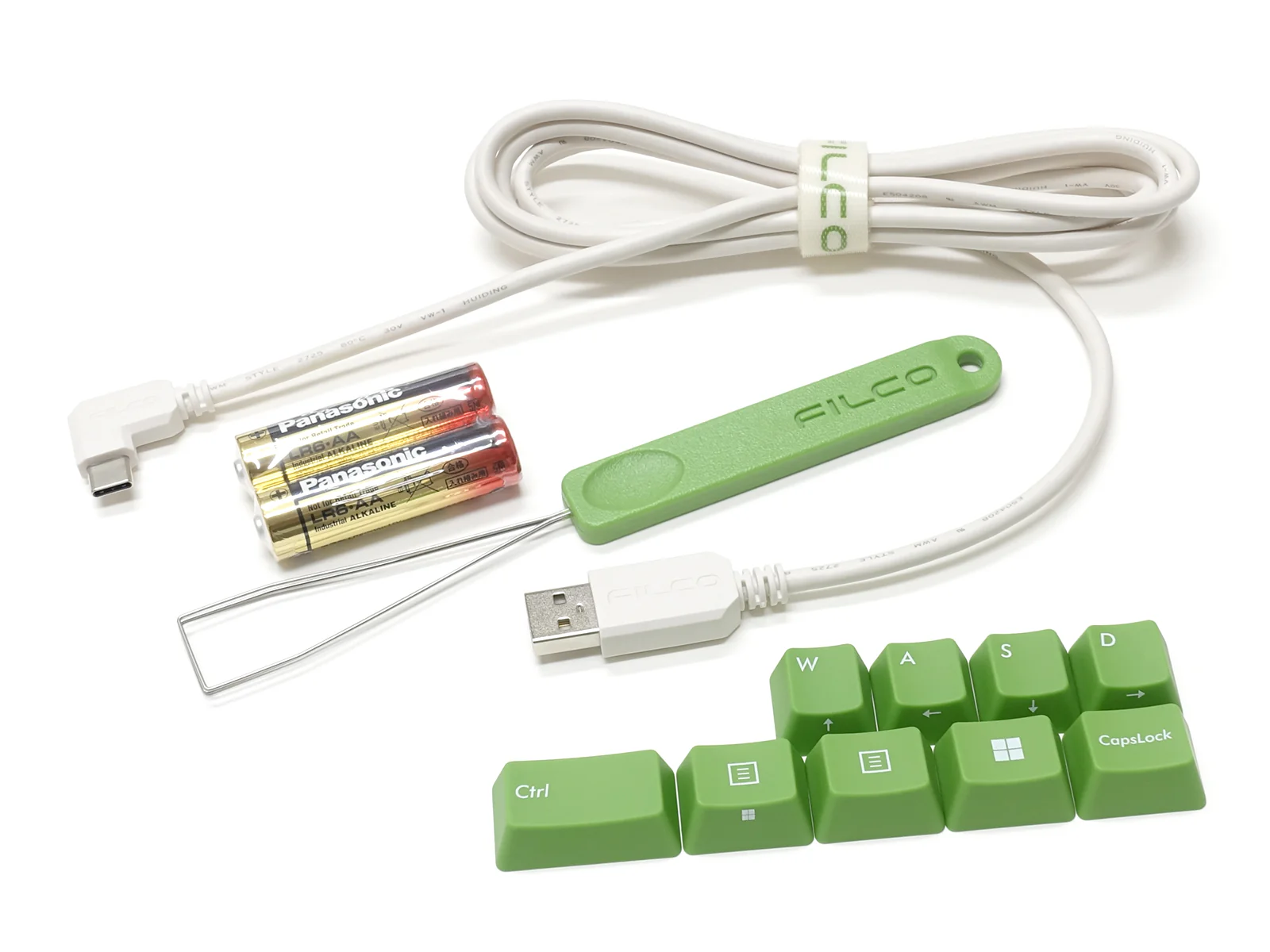 Filco Majestouch Convertible 3 Green and White Double Shot PBT Mechanical Keyboard - Image 8