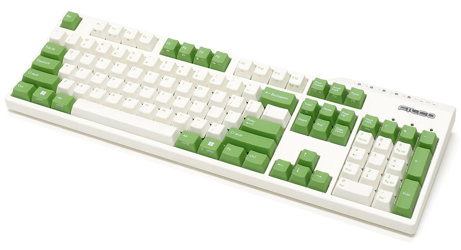 Filco Majestouch Convertible 3 Green and White Double Shot PBT Mechanical Keyboard - Image 9