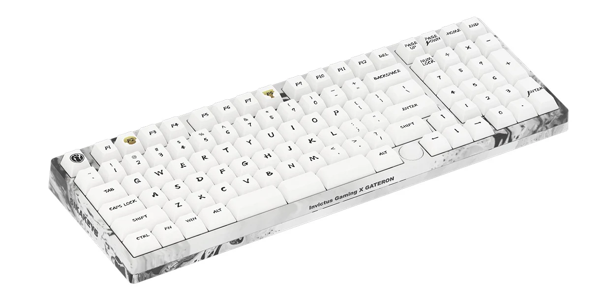 Gateron x invictus Gaming iG 98 Splashing Ink 98% Hotswap Bluetooth + 2.4 GHz. RGB Mechanical Keyboard