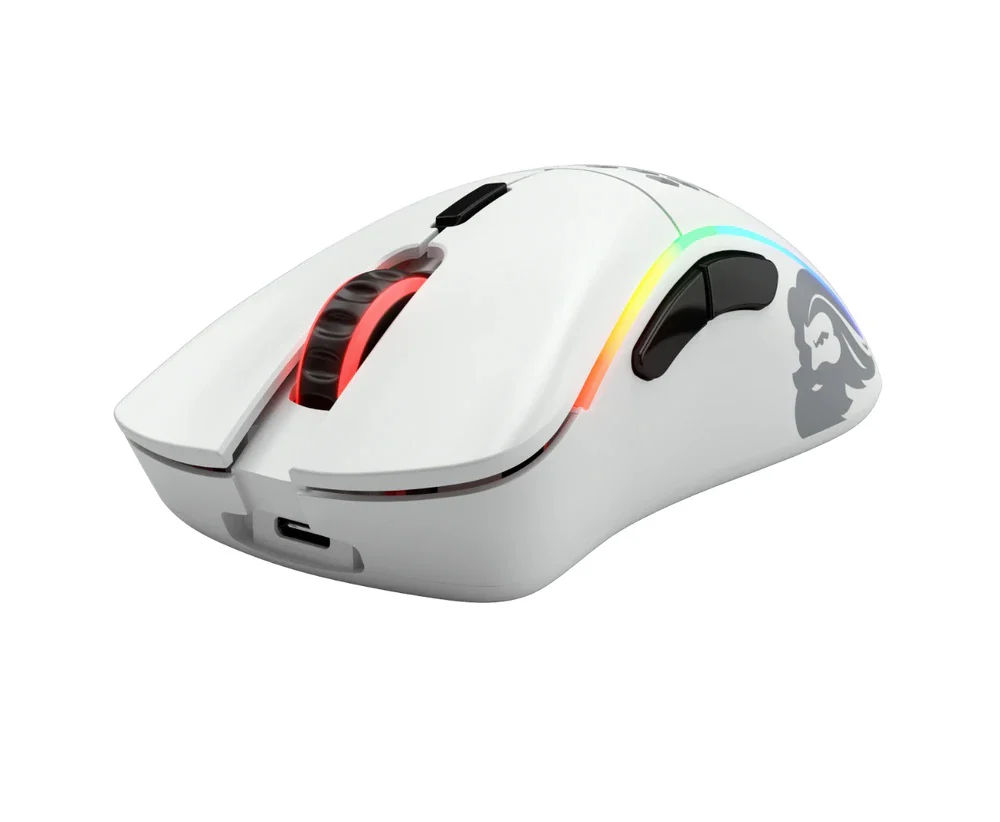 Glorious PC Model D Minus Matte White RGB Wireless Mouse - Image 3