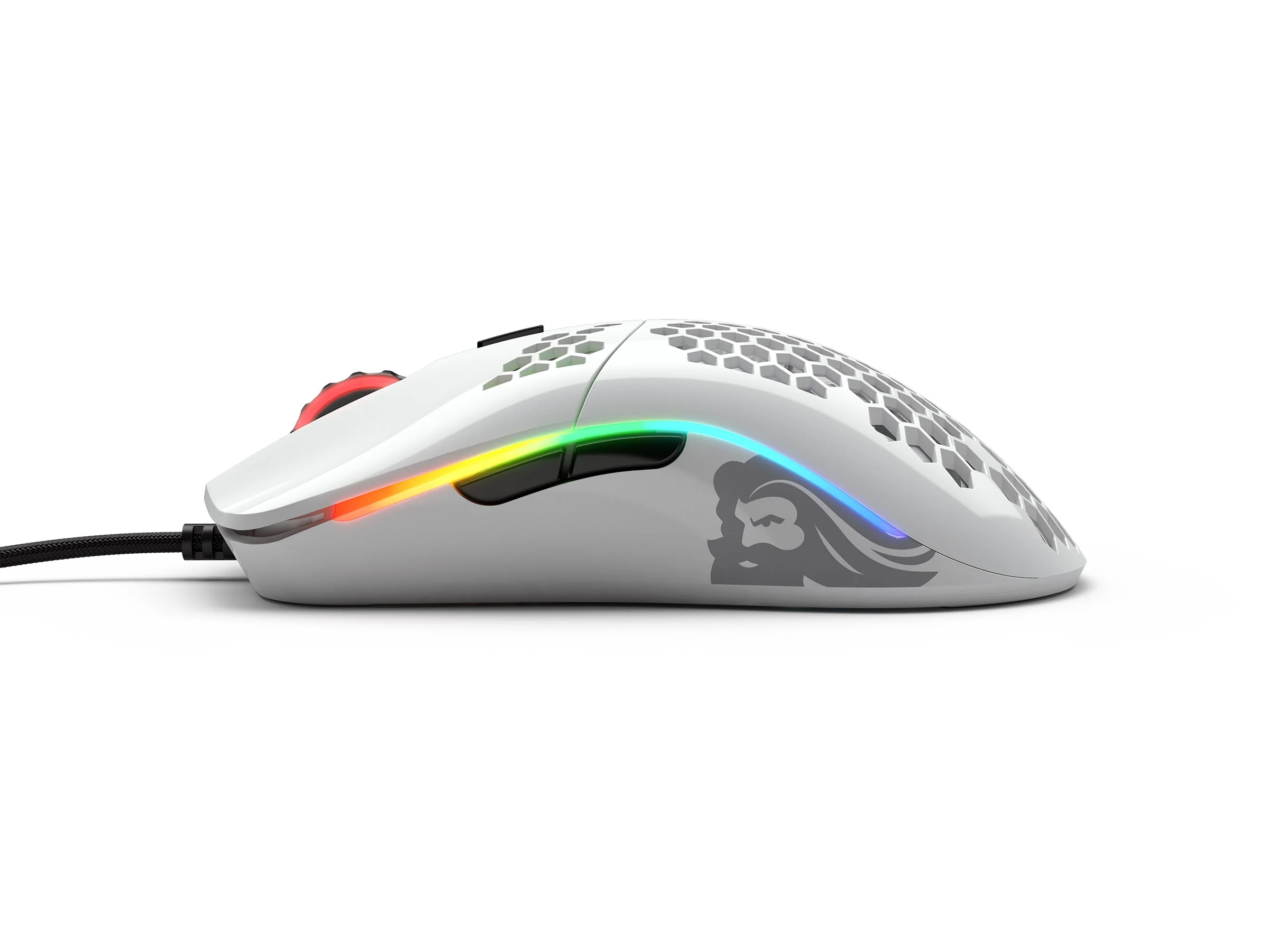 Glorious PC Model O Glossy White RGB Wired Mouse - Image 4