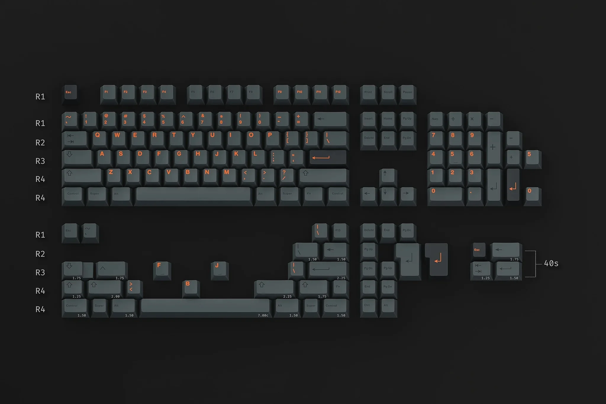GMK Cinder Cherry Profile Double Shot ABS Keycap Set - Image 2