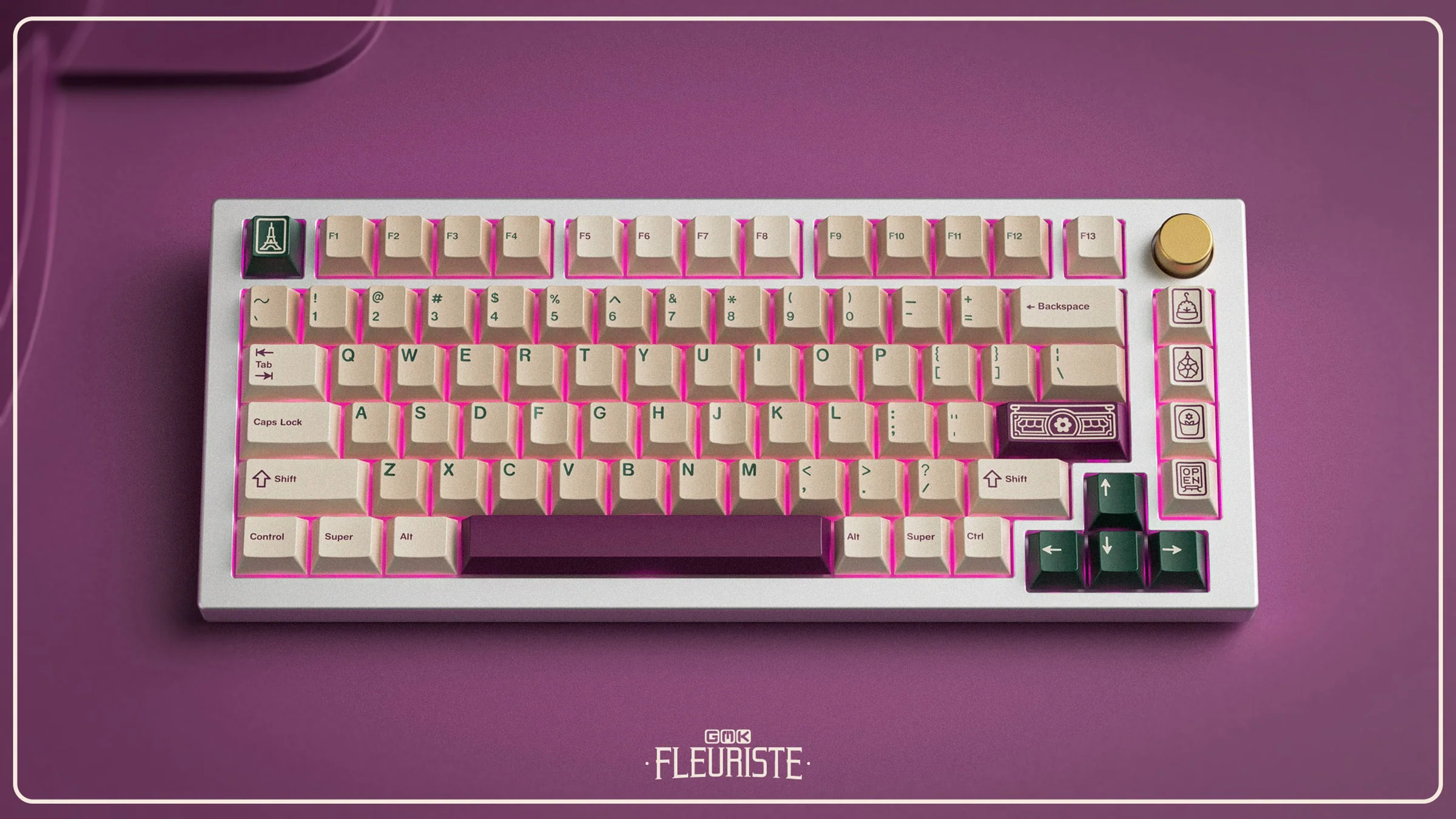 GMK Fleuriste Cherry Profile Double Shot ABS Keycap Set - Image 2