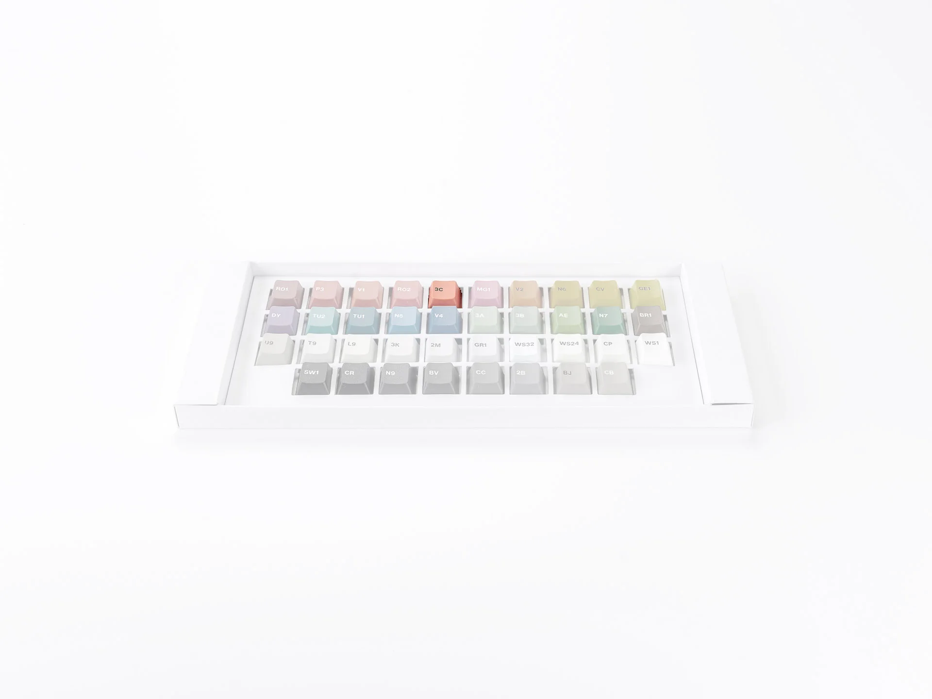 GMK Honeywell Mild Pink Accent Kit 9 Key Cherry Profile Double Shot ABS Add-On Keycap Set - Image 2