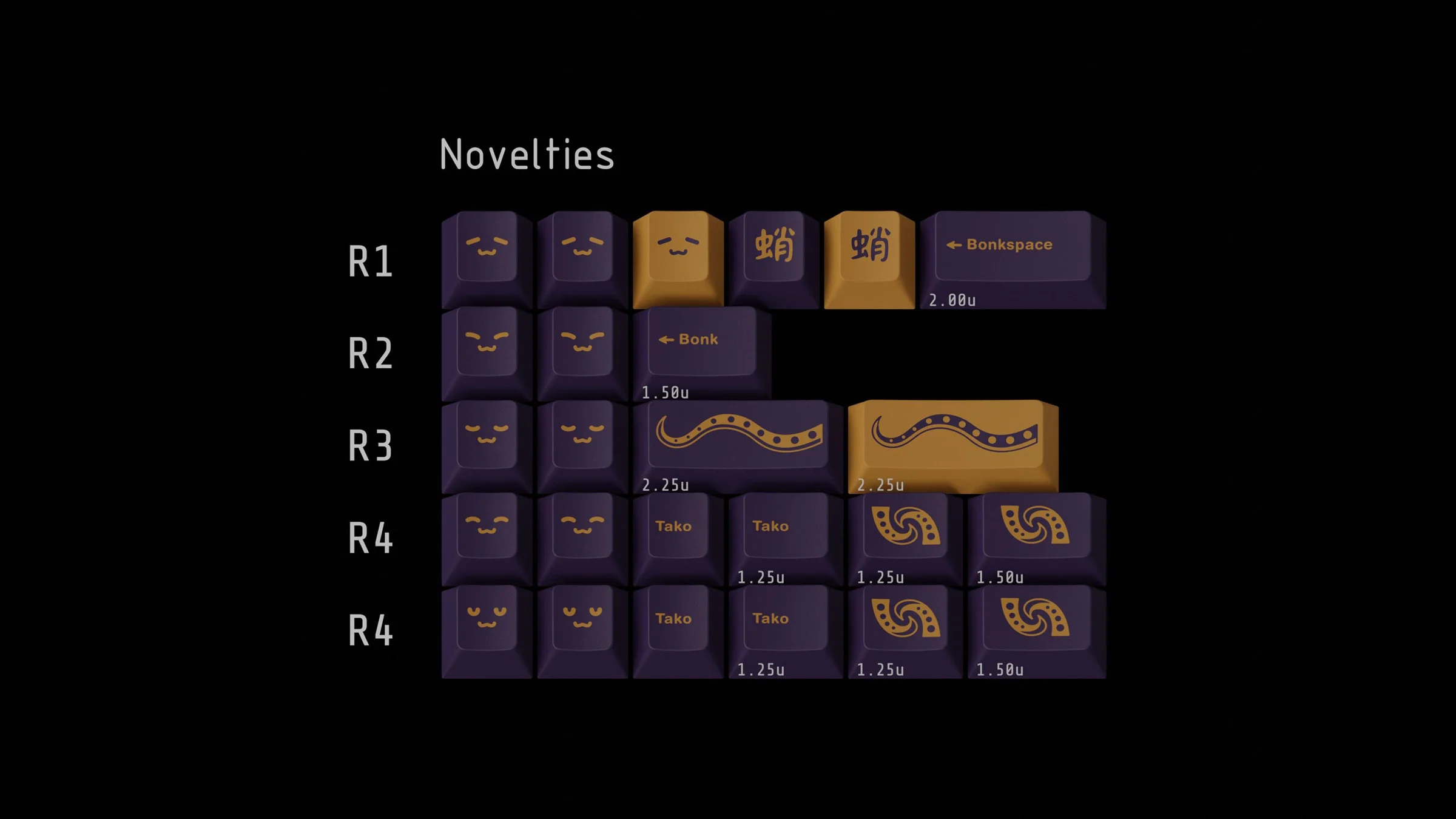 GMK Tako Cherry Profile Double Shot ABS Keycap Set - Image 4