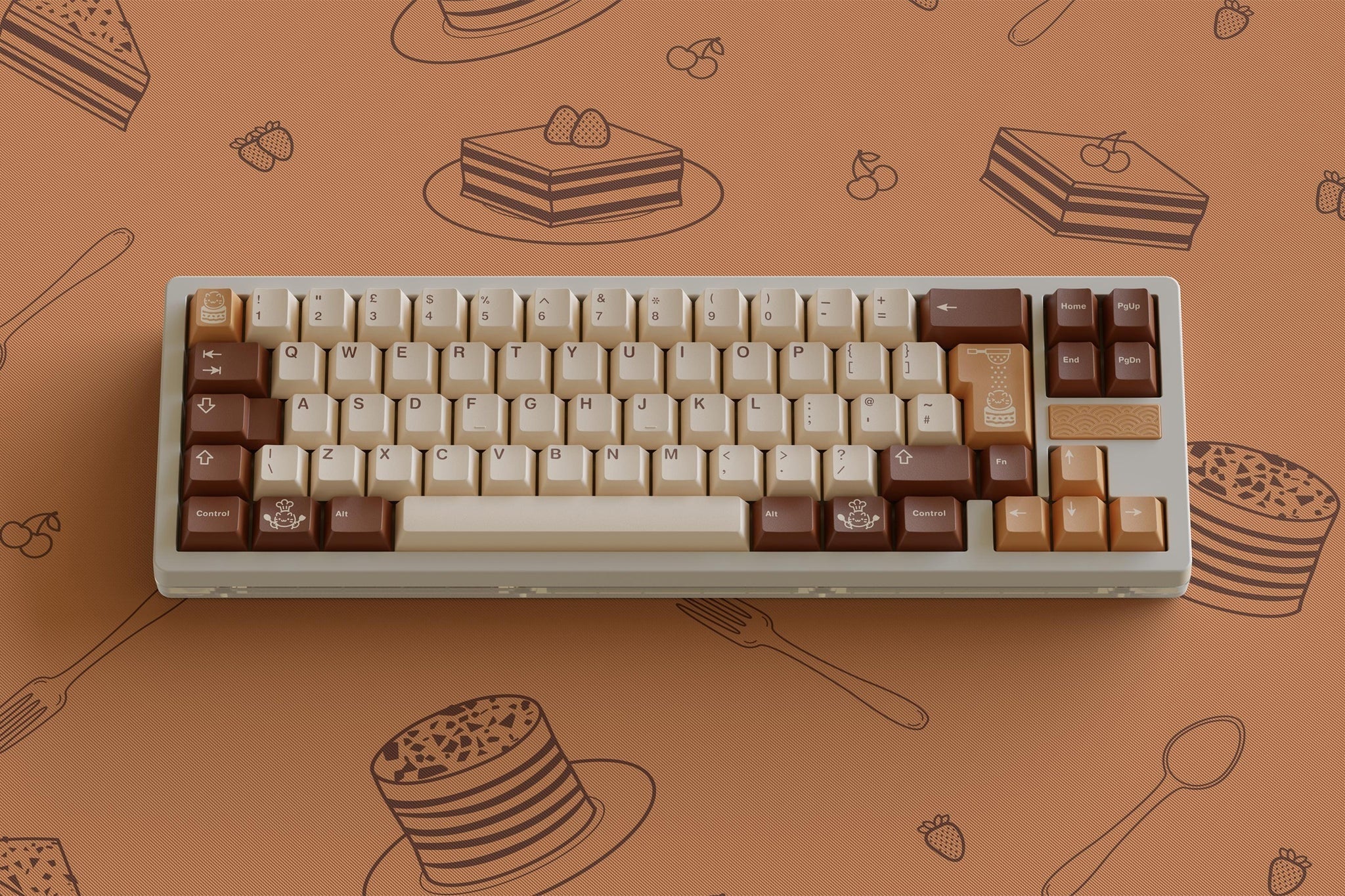 GMK Tiramisu Cherry Profile Double Shot ABS Keycap Set - Image 2