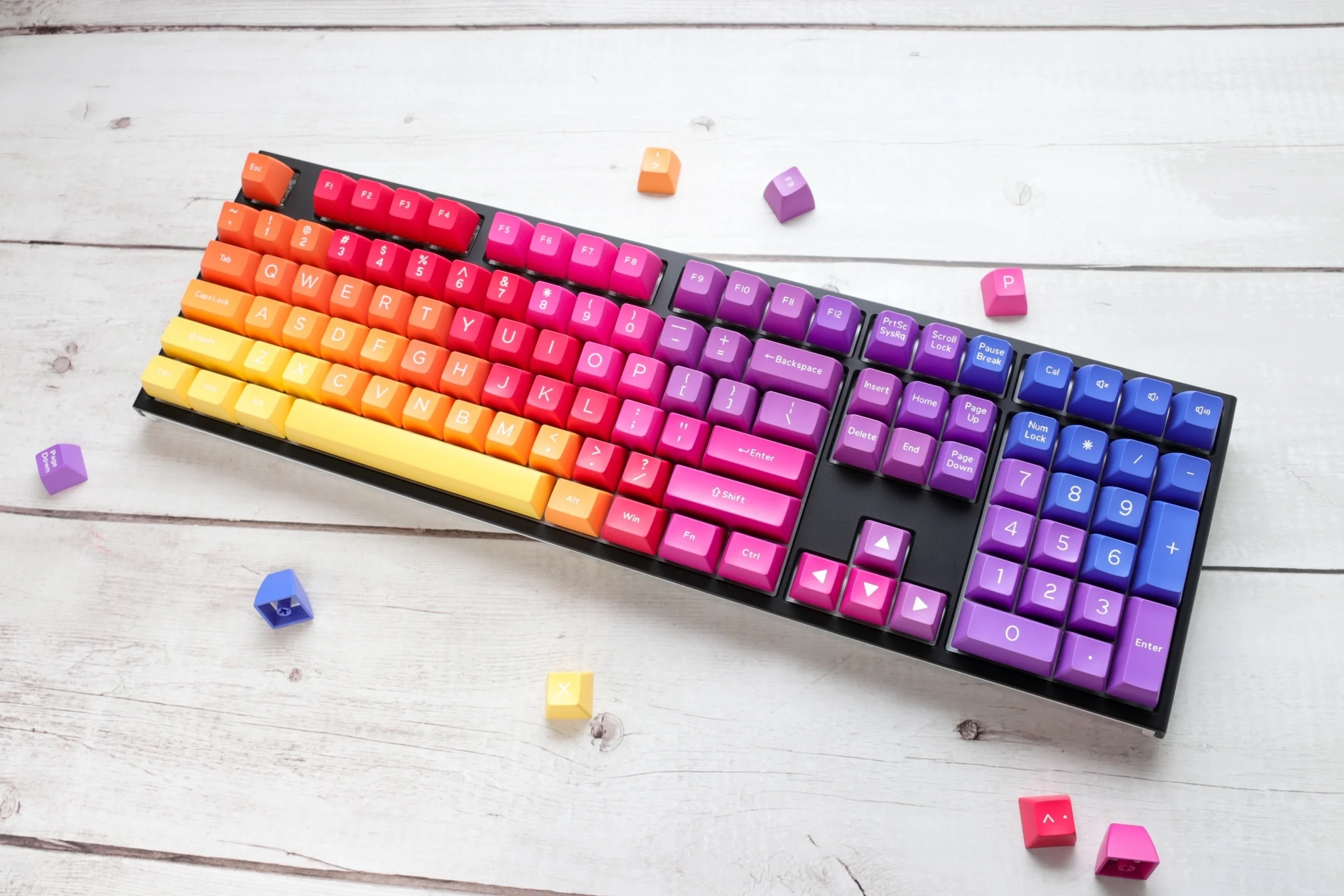 Hardcap x Ducky Afterglow 108 Key SA Profile Double Shot ABS Keycap Set - Image 2