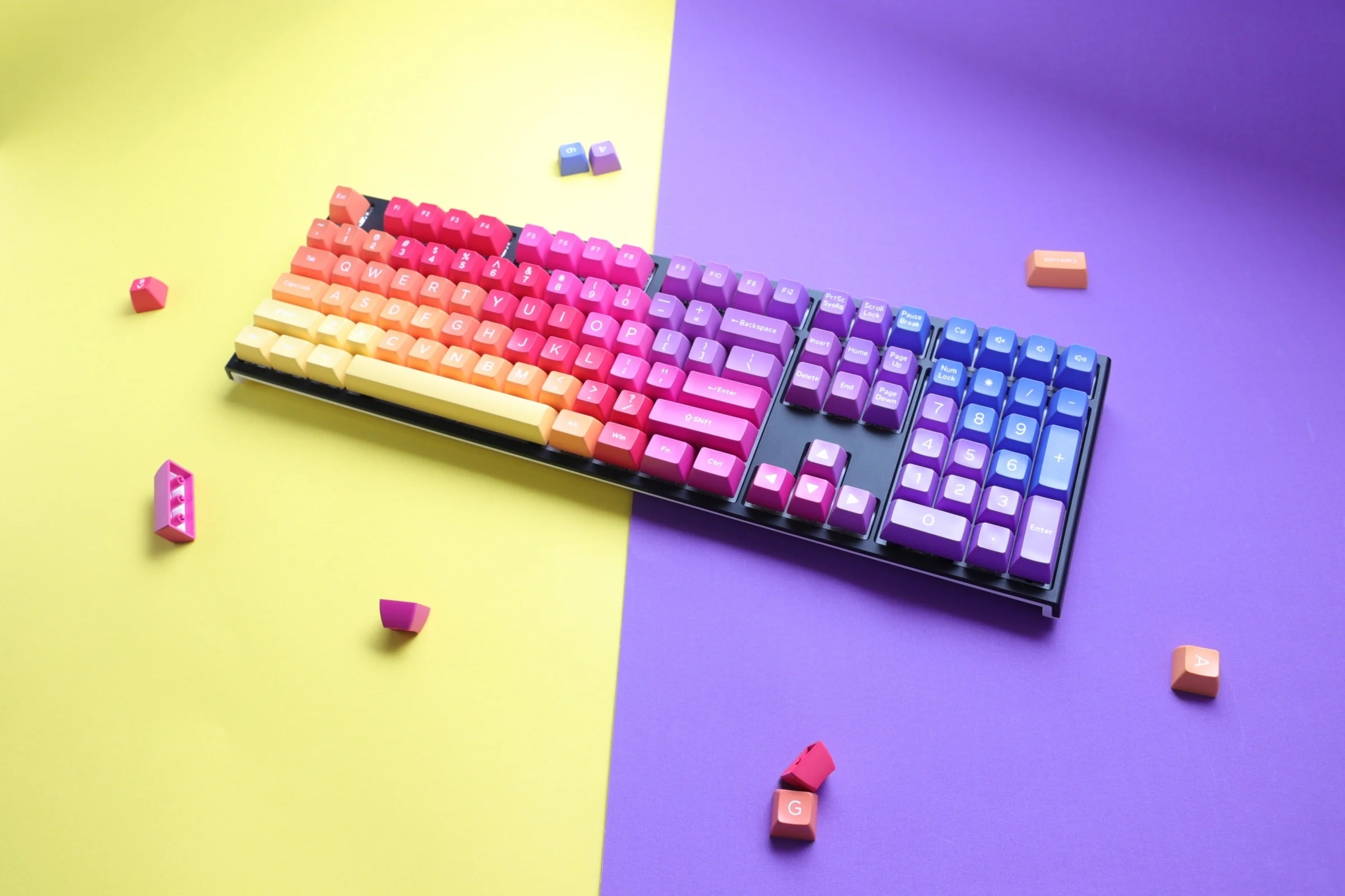 Hardcap x Ducky Afterglow 108 Key SA Profile Double Shot ABS Keycap Set - Image 9