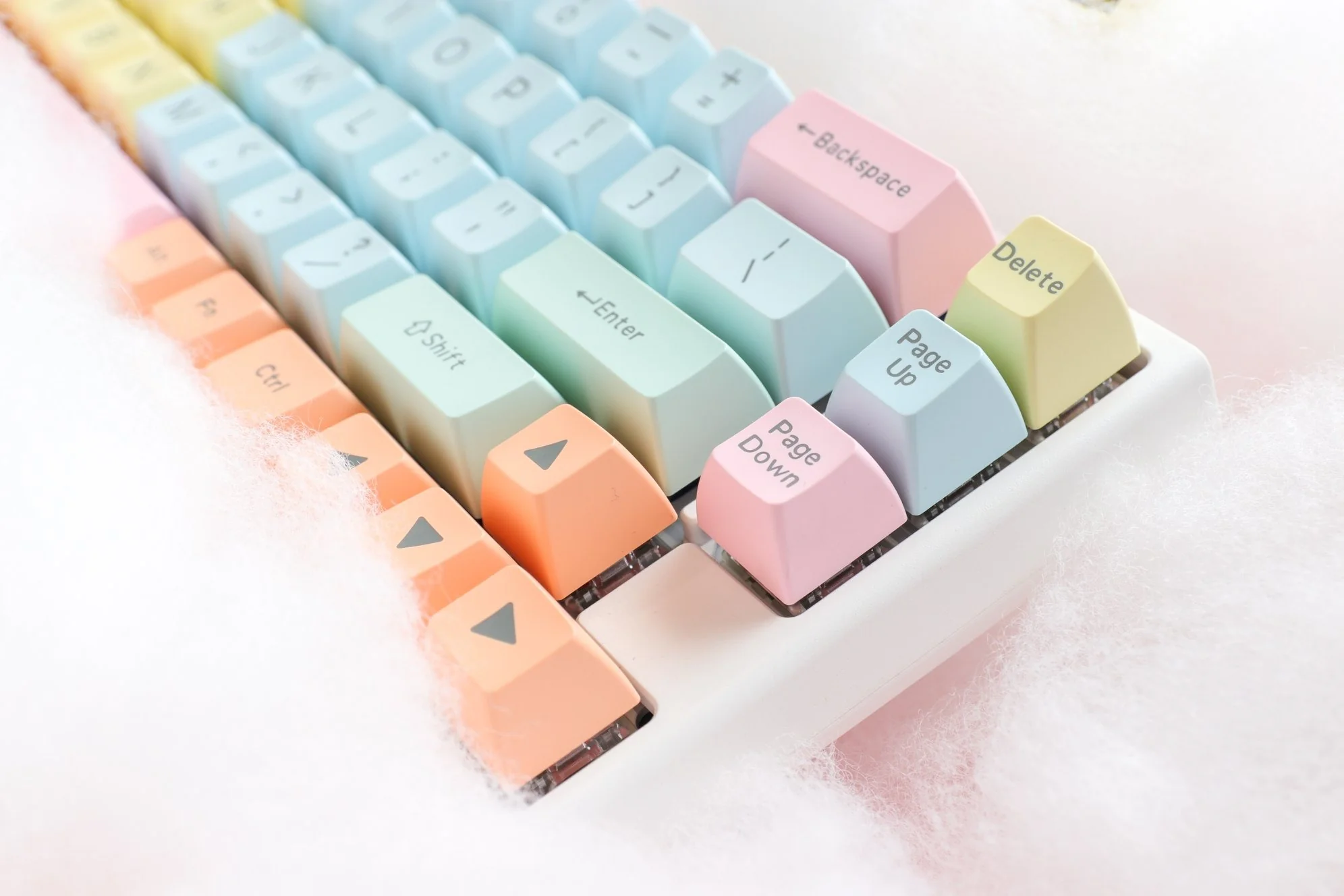 Hardcap x Ducky Cotton Candy 108 Key SA Profile Double Shot ABS Keycap Set - Image 3