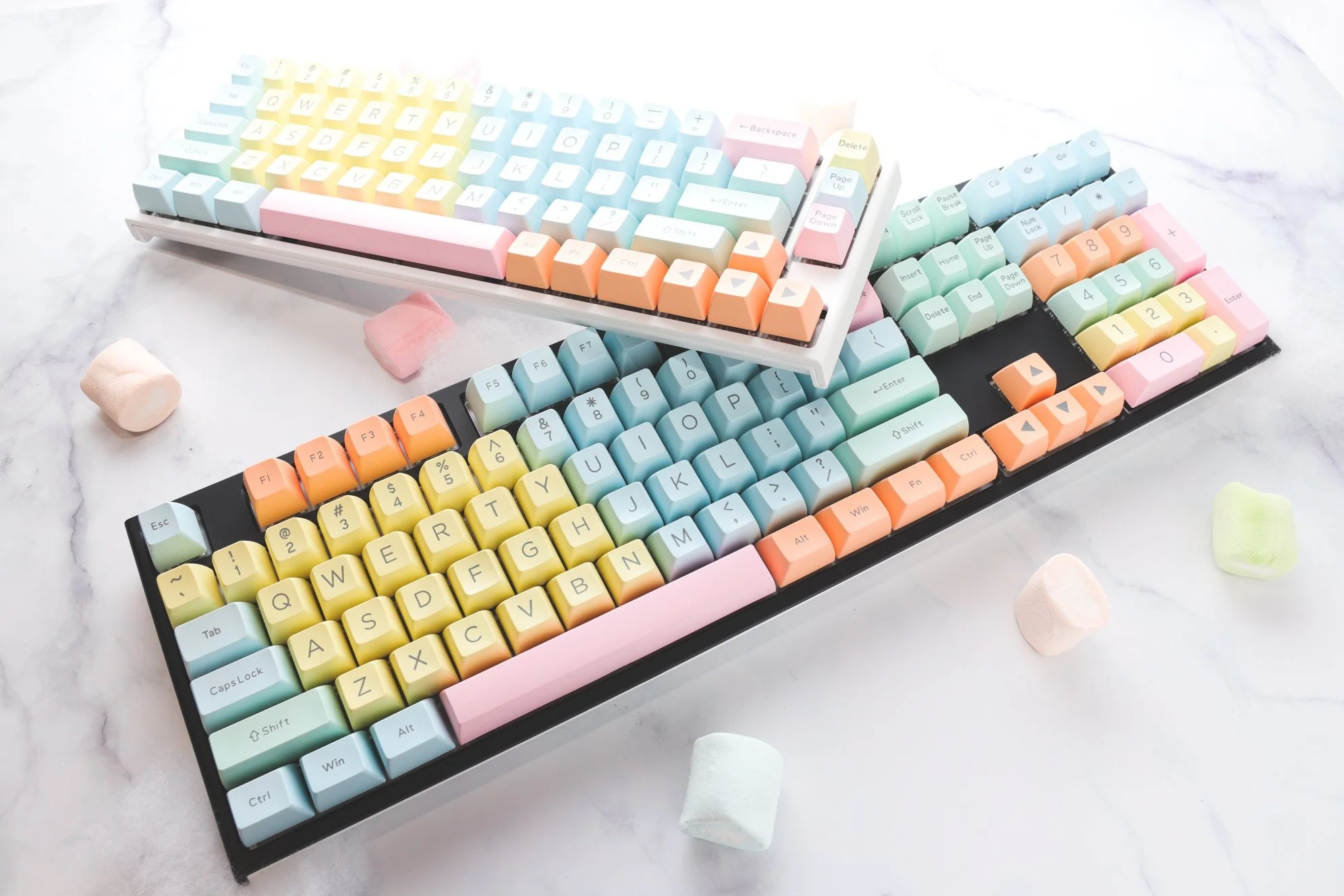 Hardcap x Ducky Cotton Candy 108 Key SA Profile Double Shot ABS Keycap Set - Image 6