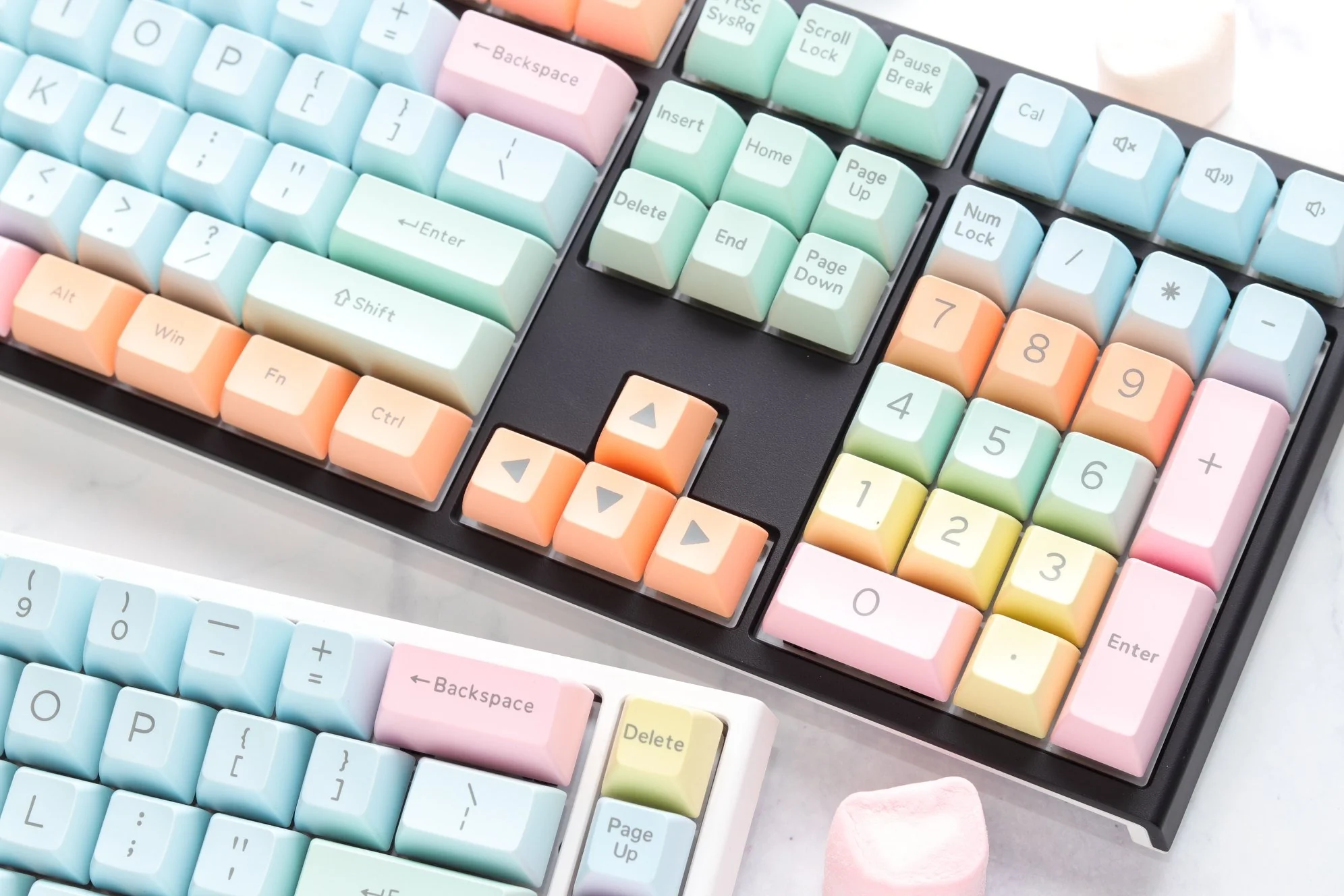 Hardcap x Ducky Cotton Candy 108 Key SA Profile Double Shot ABS Keycap Set - Image 7