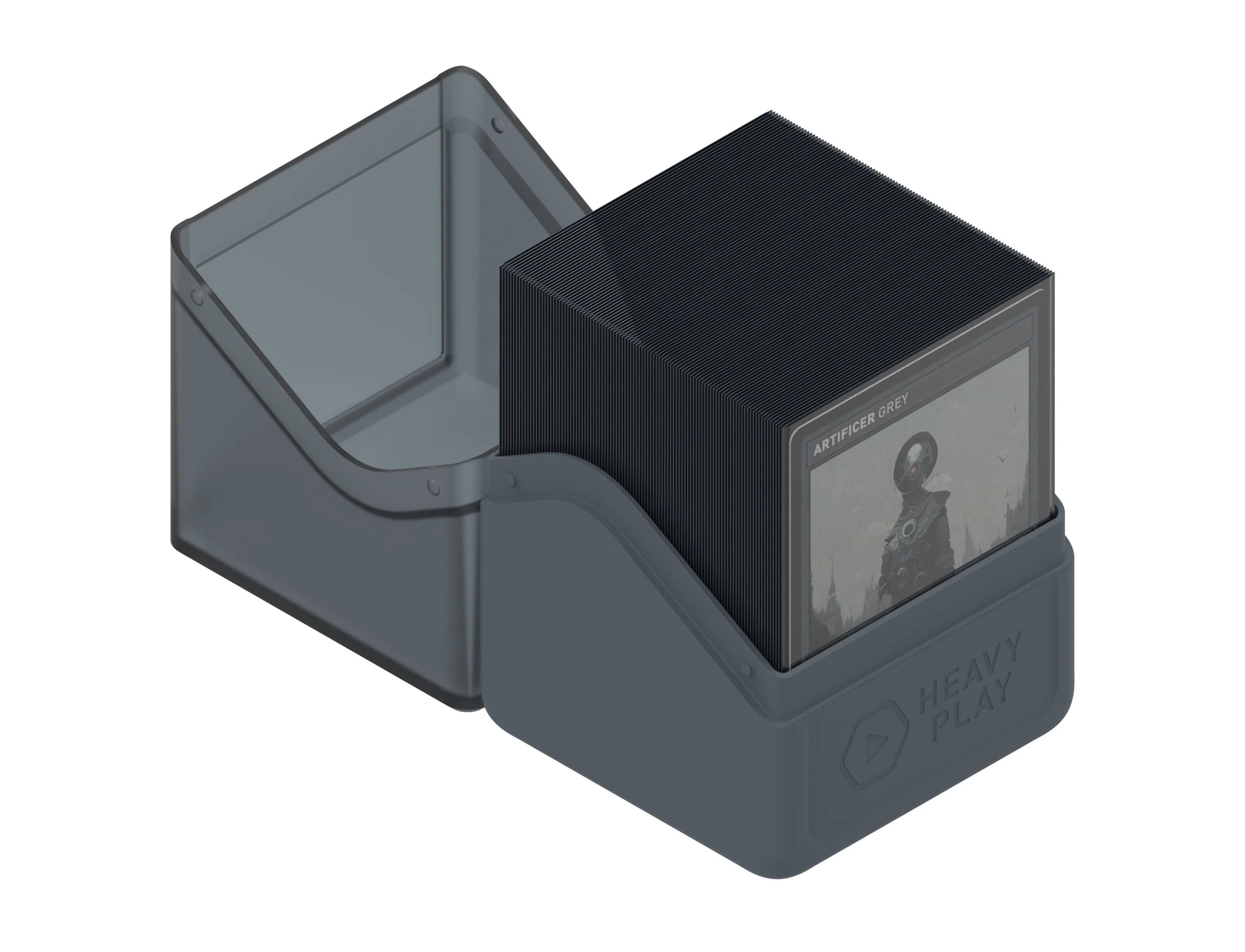 Heavy Play RFG Deck Box 100 Double Sleeved Artificer Grey