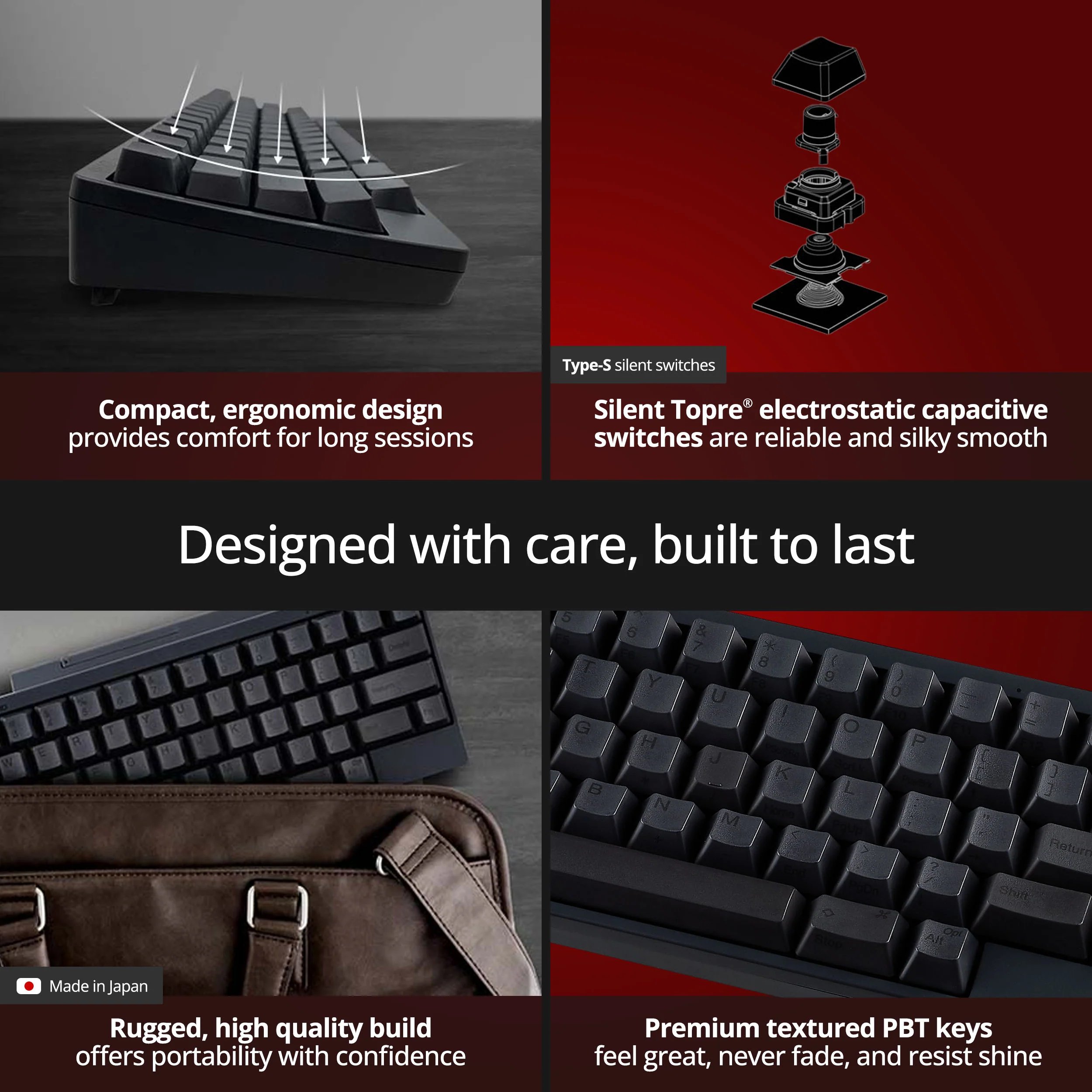HHKB Hybrid Type-S Topre Silent 45g Keyboard - Image 5