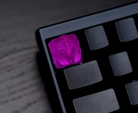 Hot Keys Project HKP Berserker Purple Glitter Artisan Keycap - Image 2