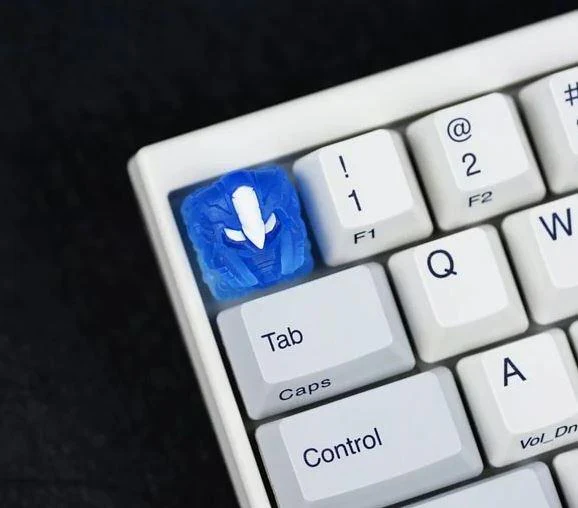 Hot Keys Project HKP Berserker Water Blue Artisan Keycap - Image 2