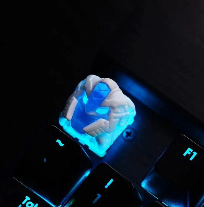 Hot Keys Project HKP Berserker White & Blue Artisan Keycap