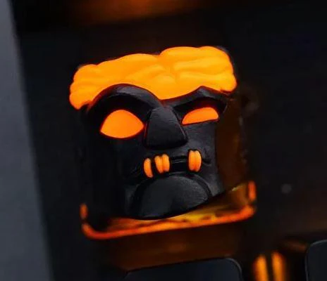 Hot Keys Project HKP Deadhead Black / Orange Artisan Keycap