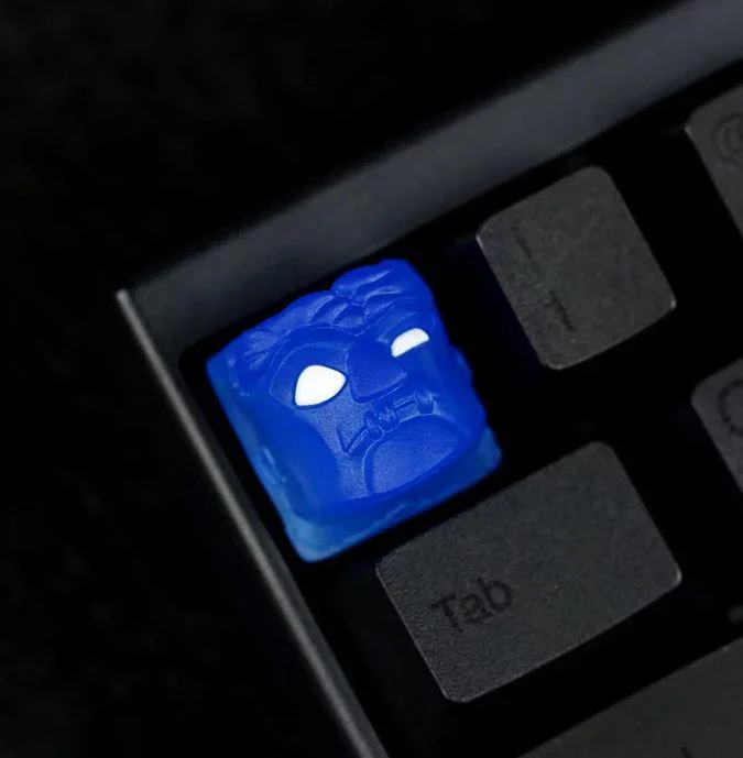Hot Keys Project HKP Deadhead Water Blue Artisan Keycap