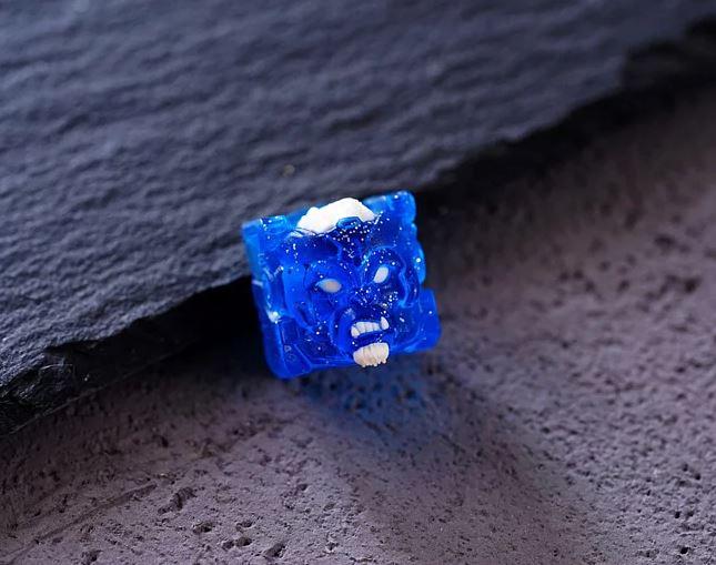 Hot Keys Project HKP Diesel Sparkle Blue Artisan Keycap - Image 2