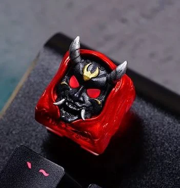Hot Keys Project HKP Hannya Bloody Red Artisan Keycap - Image 3