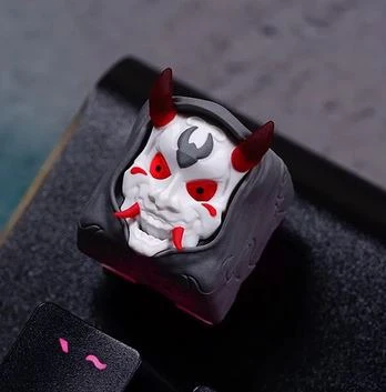 Hot Keys Project HKP Hannya Demon Pale Artisan Keycap - Image 3