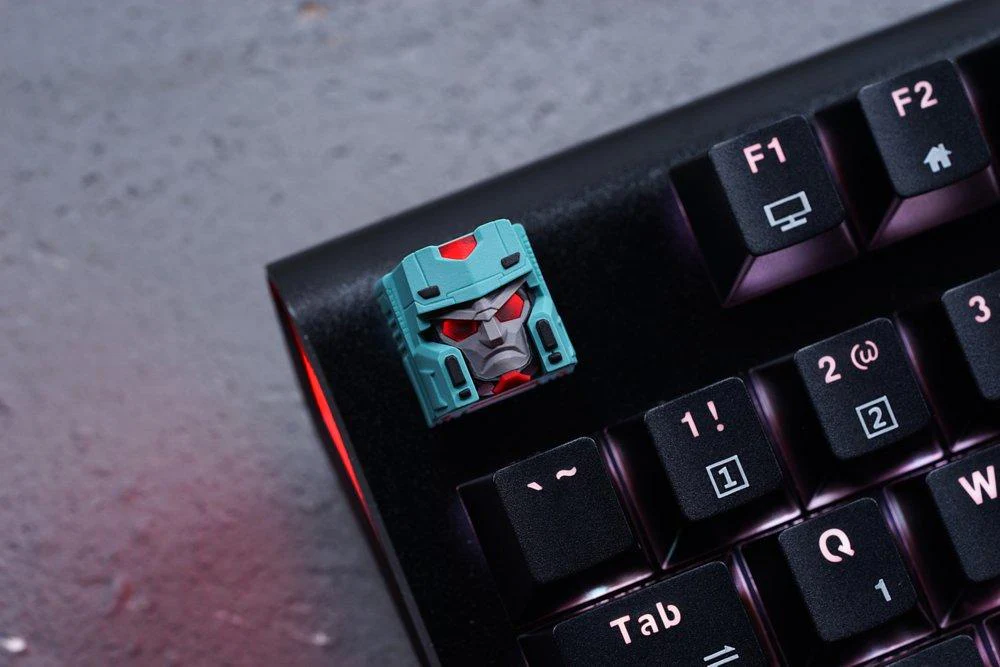 Hot Keys Project HKP Overlord Grey Green Artisan Keycap