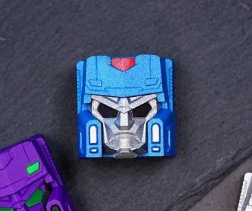 Hot Keys Project HKP Overlord Metal Blue Artisan Keycap - Image 2