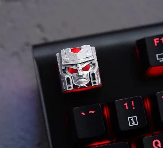 Hot Keys Project HKP Overlord Silver Artisan Keycap - Image 2