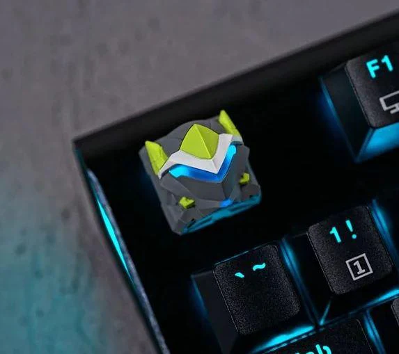 Hot Keys Project HKP Raiden Lime Green Artisan Keycap - Image 2