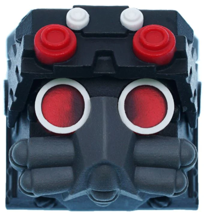 Hot Keys Project HKP Raven Backlit Black / Grey Artisan Keycap Artisan Keycap - Image 2