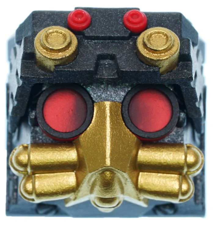Hot Keys Project HKP Raven Black / Gold / Red Artisan Keycap - Image 2