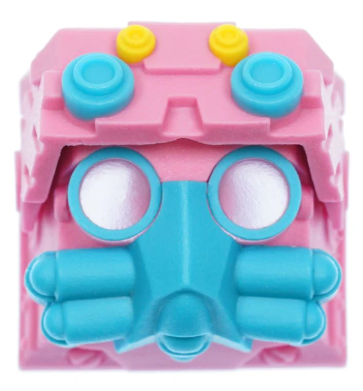 Hot Keys Project HKP Raven Pink / Blue Artisan Keycap - Image 2