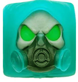 Hot Keys Project HKP Skull Face Electric Blue Artisan Keycap