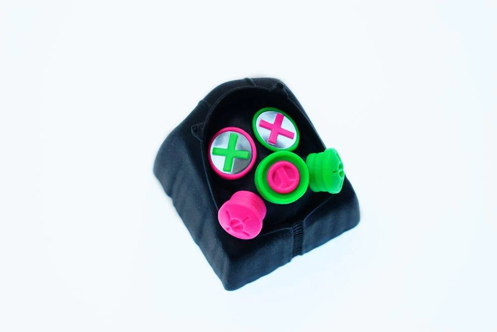 Hot Keys Project HKP Specter Cross Eyes Special Madness / Transparent Artisan Keycap