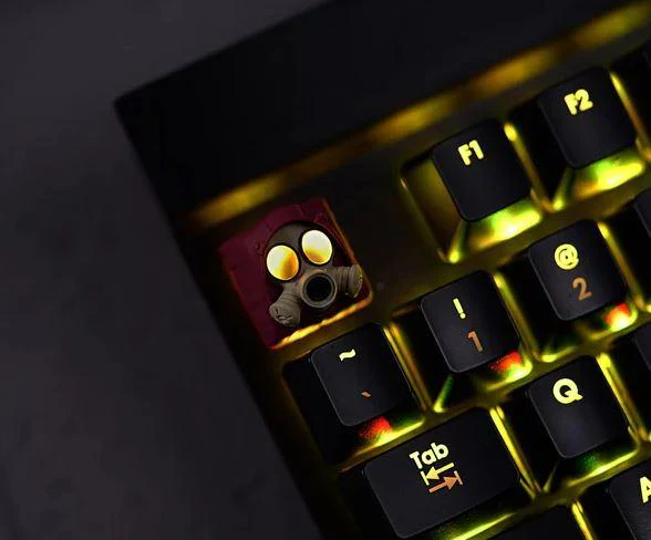 Hot Keys Project HKP Specter Wine x Khaki Artisan Keycap - Image 2