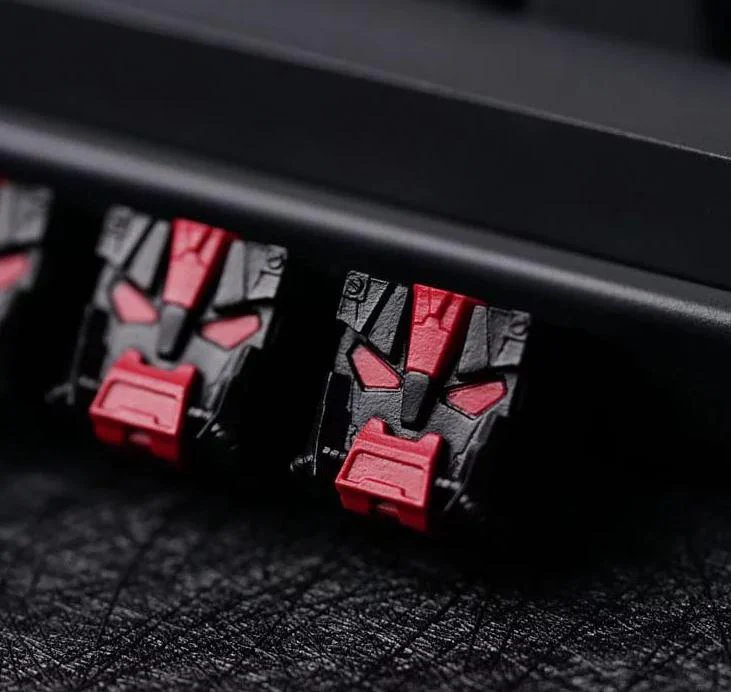 Hot Keys Project HKP Tank Black & Red Artisan Keycap - Image 2