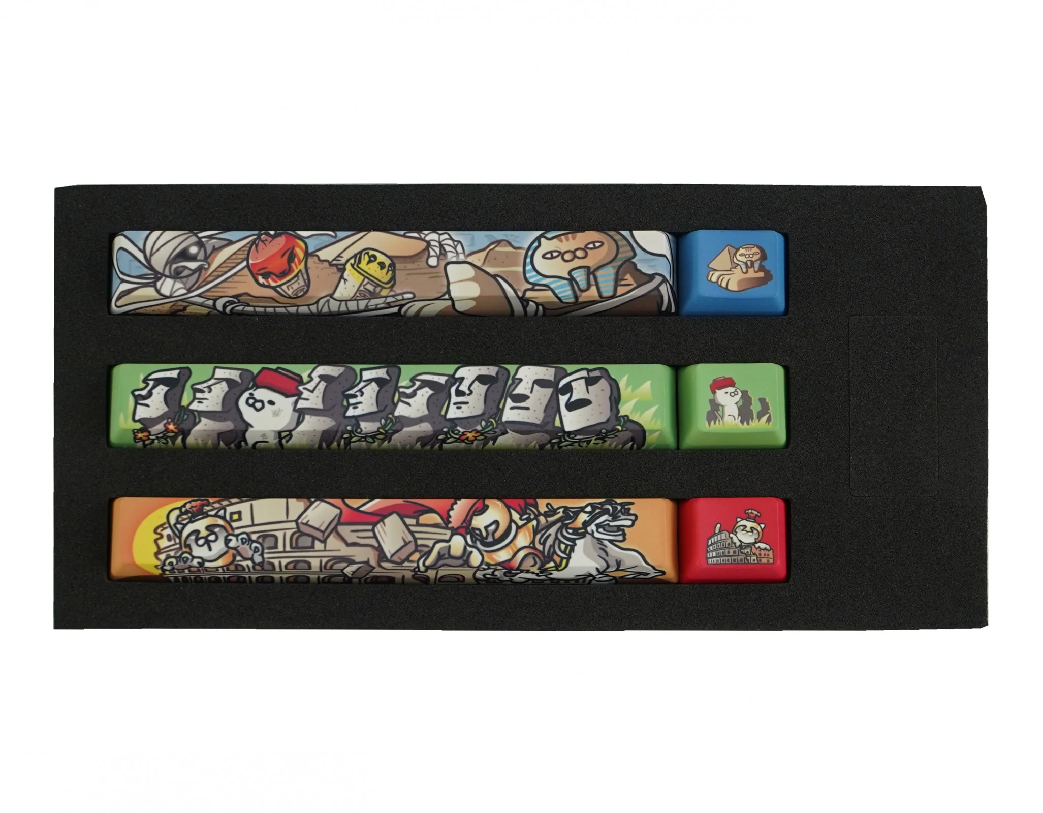 Ji Zun Around The World 6 Key OEM Profile Dye Sub PBT Spacebar Set