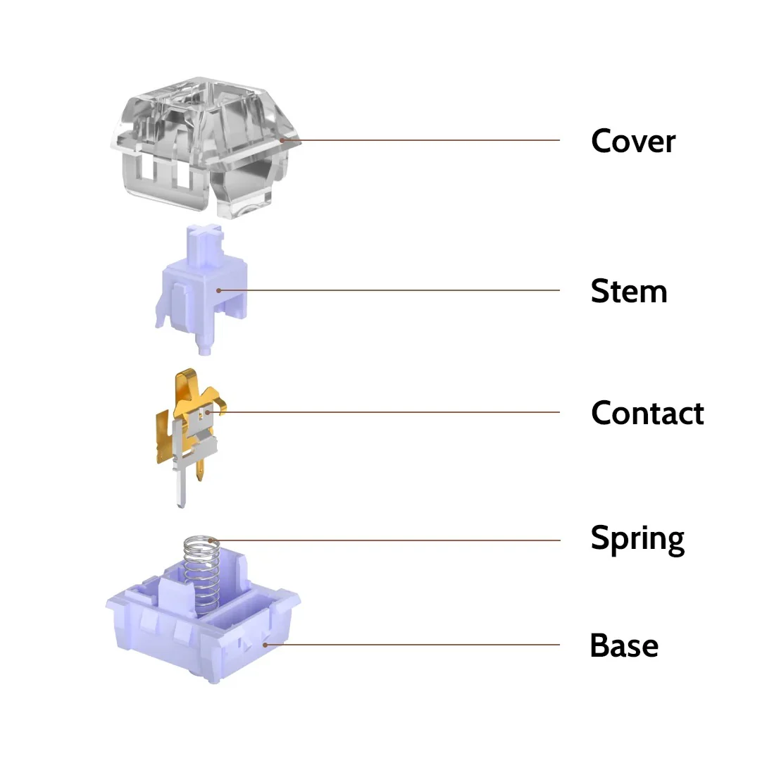 Kailh Polia 45g Tactile Plate Mount Switch - Image 3