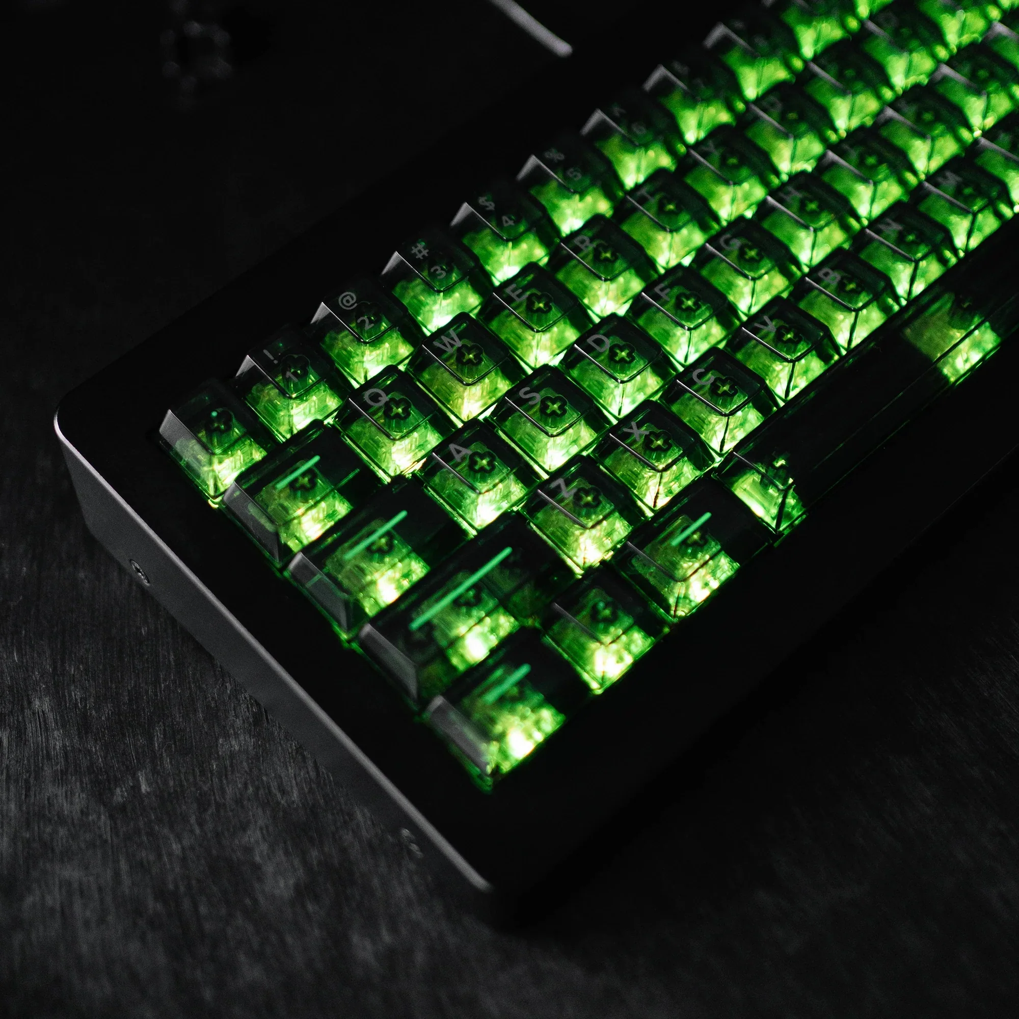 KBDFans Clear Scanner Translucent 157 Key Cherry Profile Polycarbonate Keycap Set - Image 2
