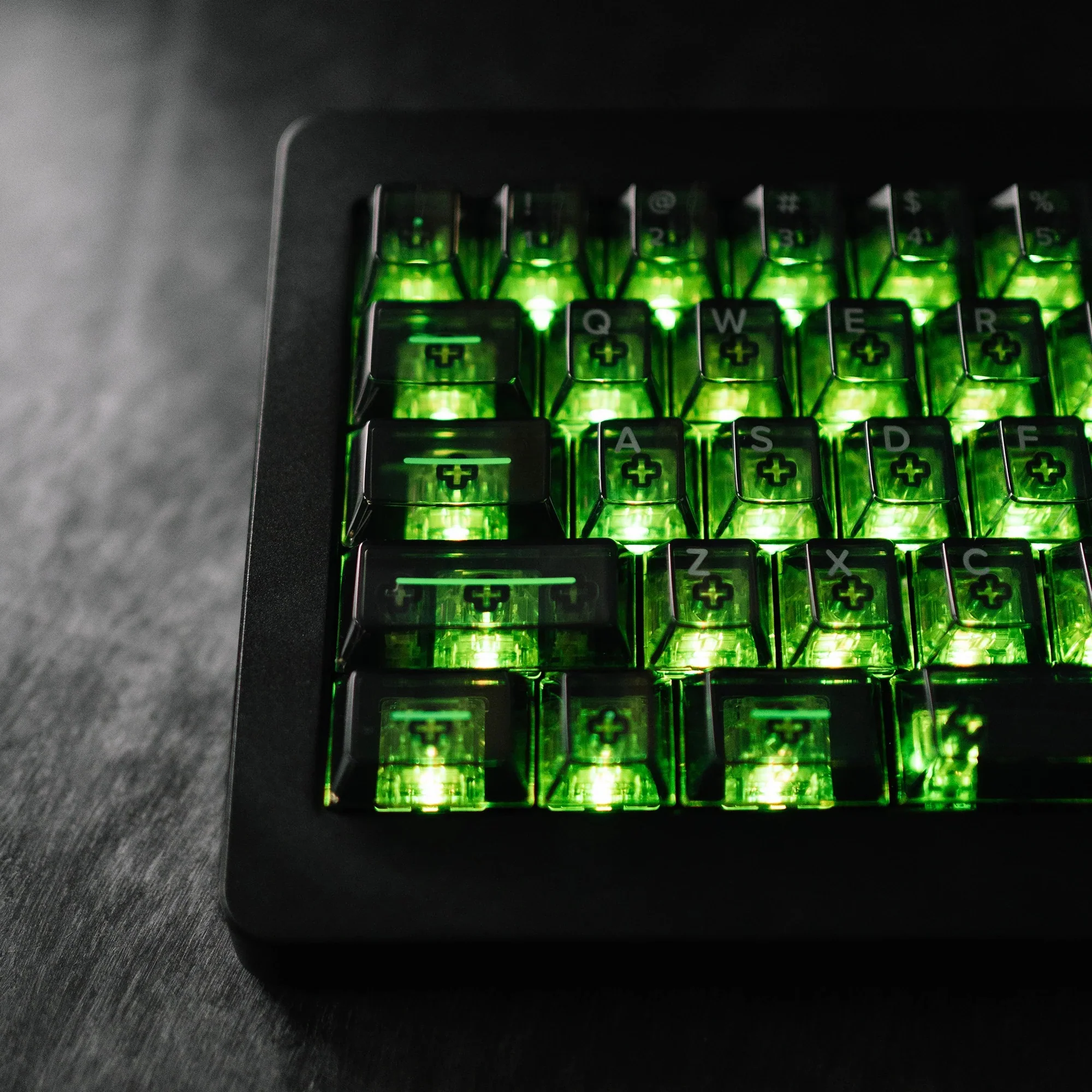 KBDFans Clear Scanner Translucent 157 Key Cherry Profile Polycarbonate Keycap Set - Image 3