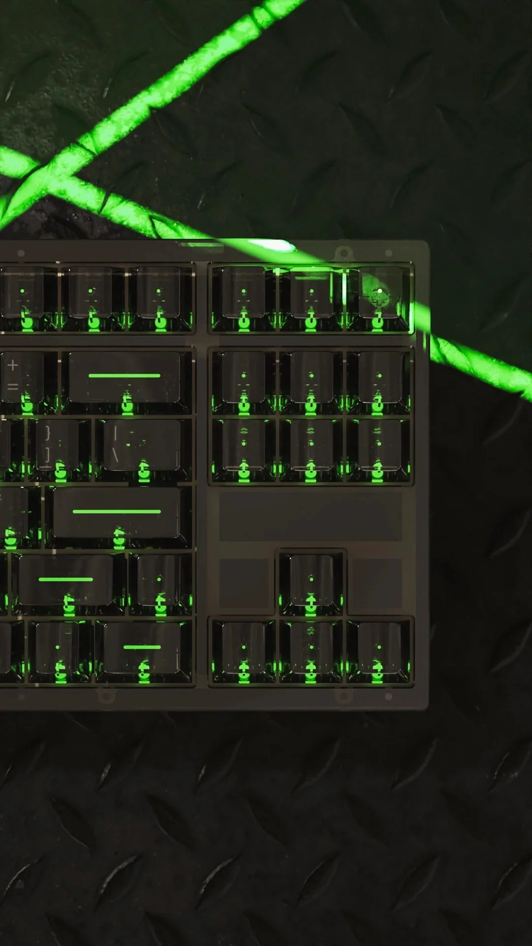 KBDFans Clear Scanner Translucent 157 Key Cherry Profile Polycarbonate Keycap Set - Image 6