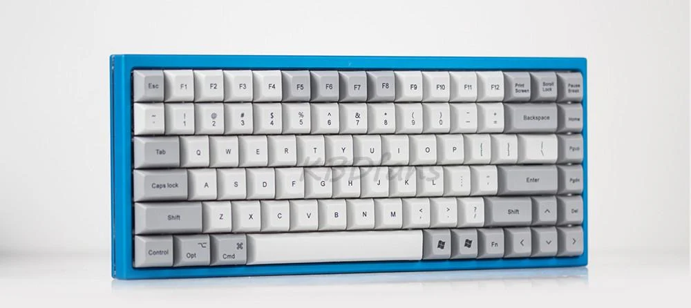 KBDFans White and Grey 100 Key DSA Profile Dye Sub PBT Keycaps - Image 3