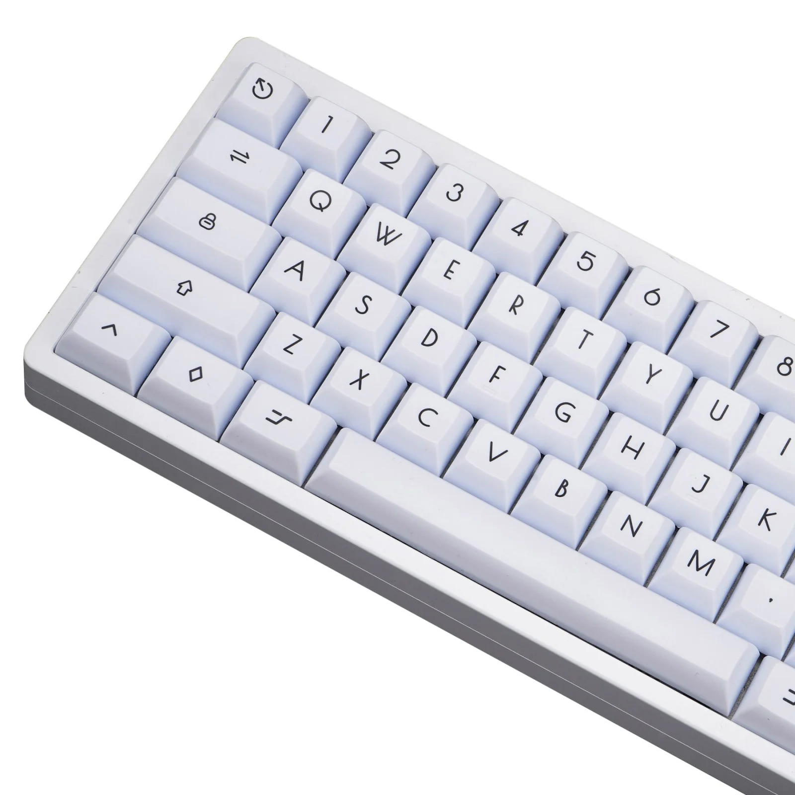 KBDFans White / Orange 124 Key Dye Sub KAT Profile PBT Keycap Set - Image 2