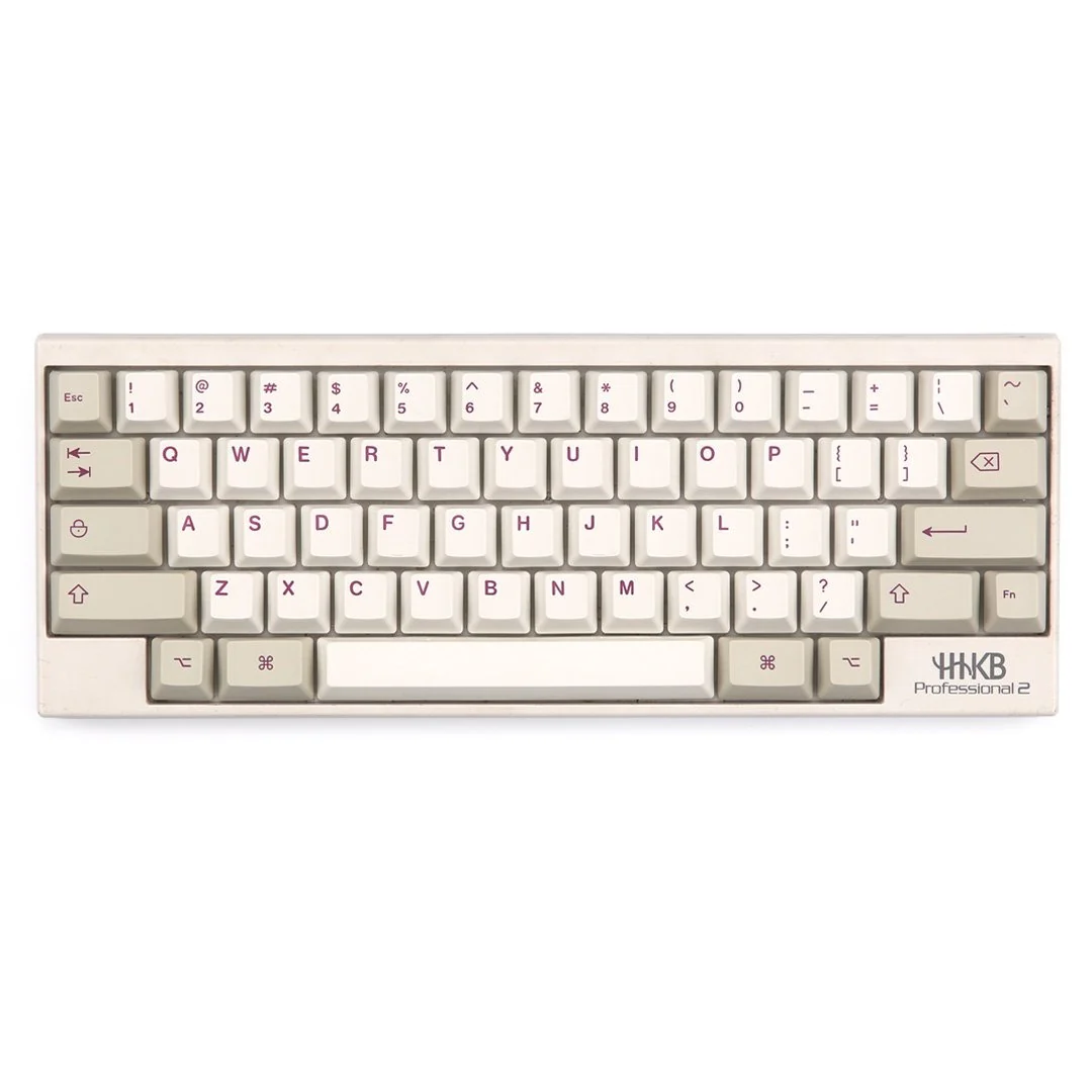KBDFans Purple / White HHKB 60 Key OEM Profile Dye Sub PBT Topre Keycap Set