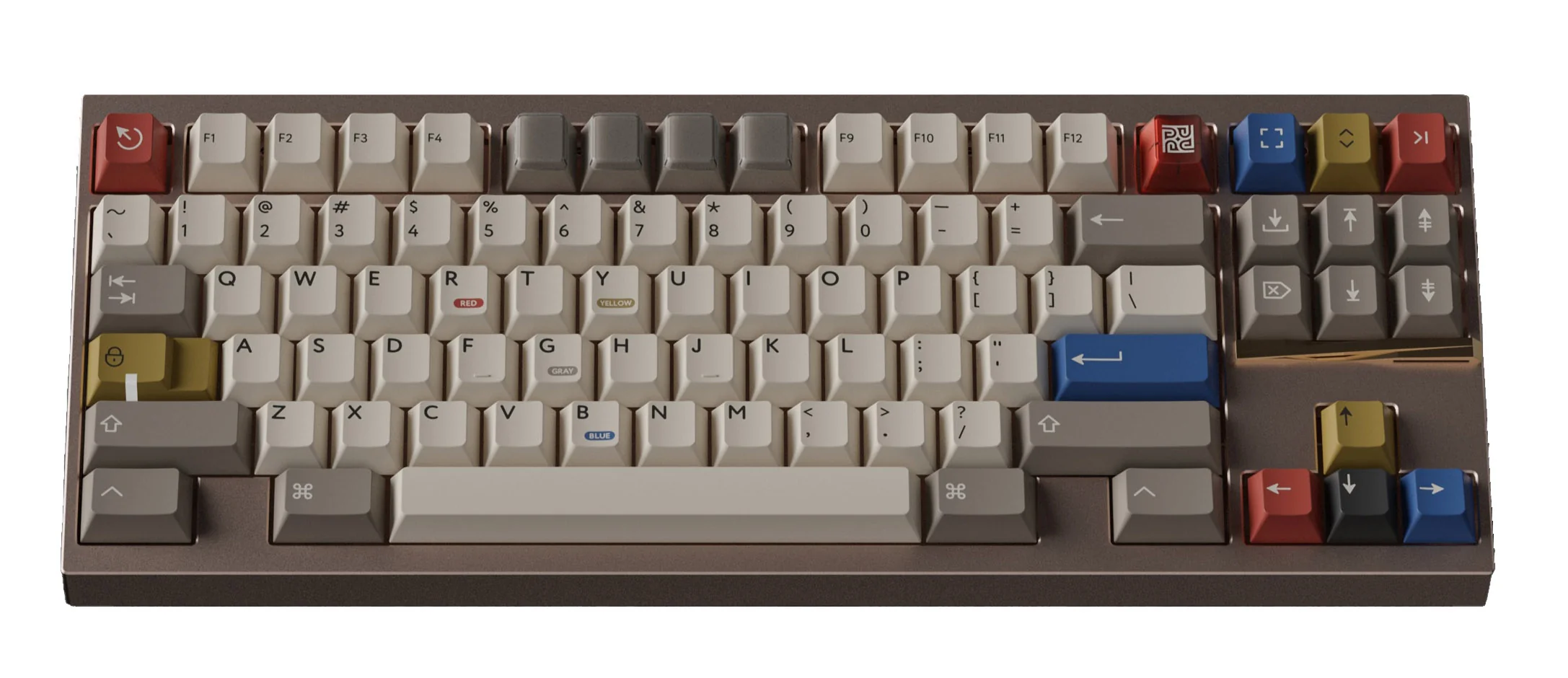 KBDFans PBTFans Retro 100 Icon Base 149 Key Double Shot PBT Keycap Set - Image 4