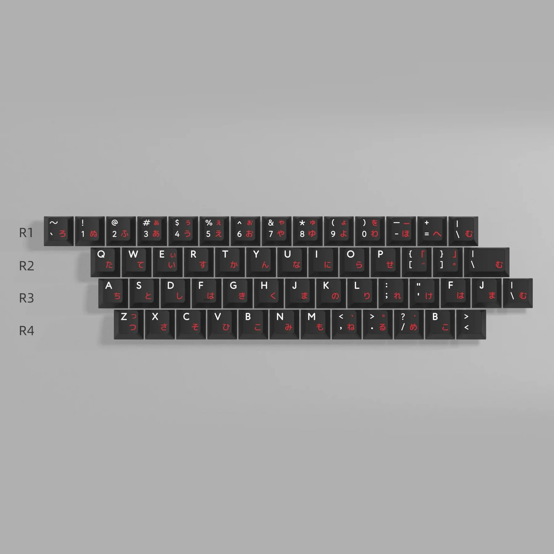 KBDFans PBTfans WOB Crosshair Alphas with Japanese Sub-legends 53 Key Cherry Profile Triple Shot ABS Translucent Keycap Set