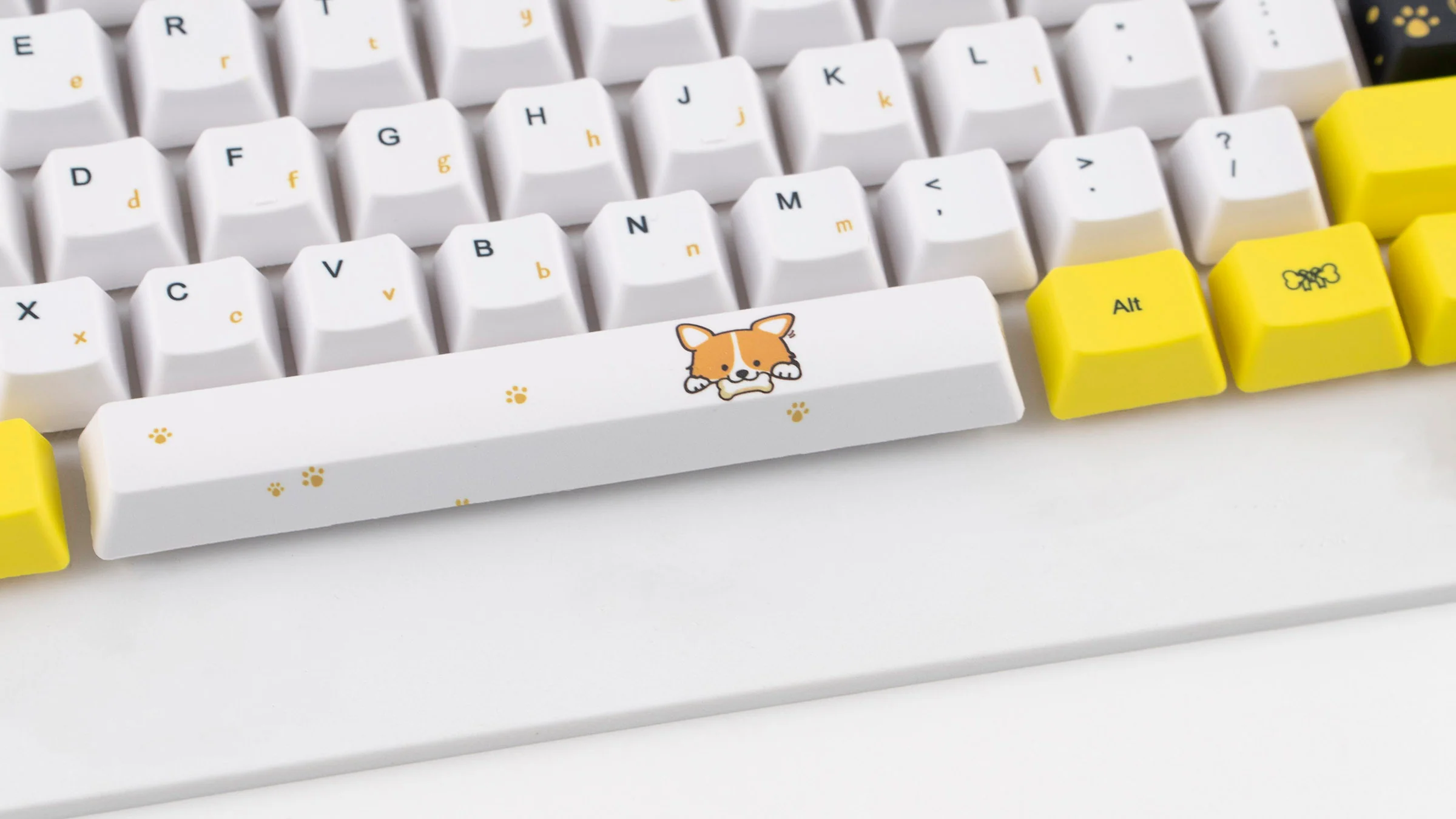 KBParadise Yellow Puppy 112 Key OEM Profile Dye Sub PBT Keycap Set - Image 4