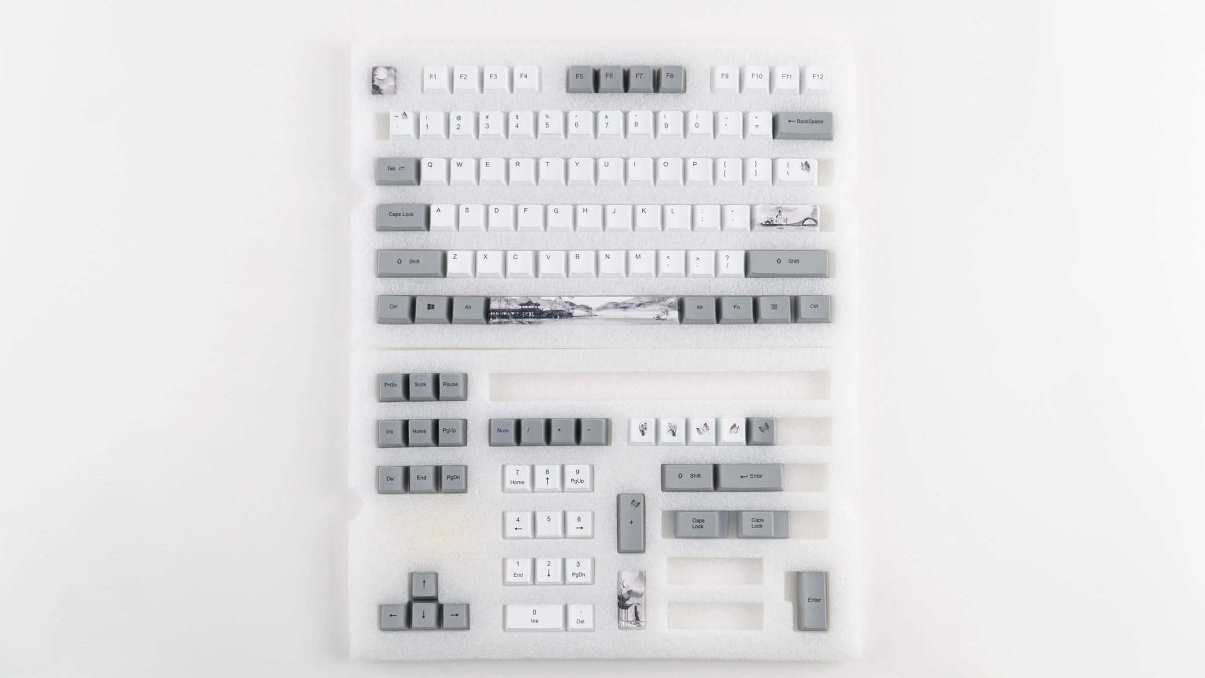 KBParadise Ink Painting 113 Key OEM Profile Dye Sub PBT Keycap Set