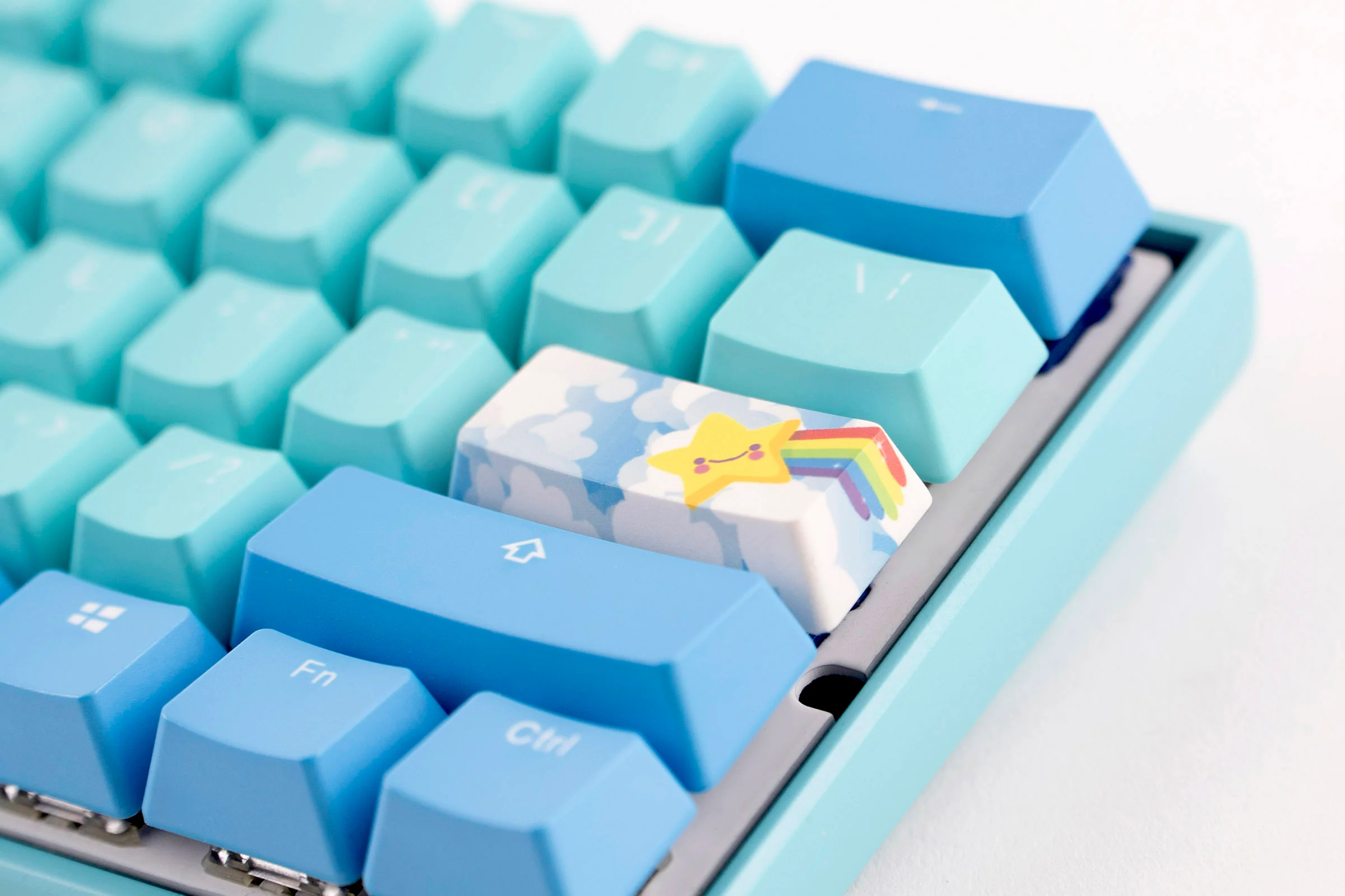 KBParadise Rainbow 3 Key OEM Profile Double Shot PBT Keycap Set - Image 11